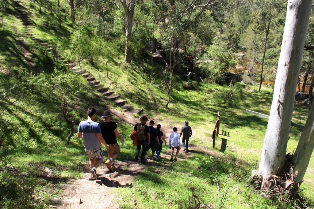 Hiking in the outback with the Meetup crew