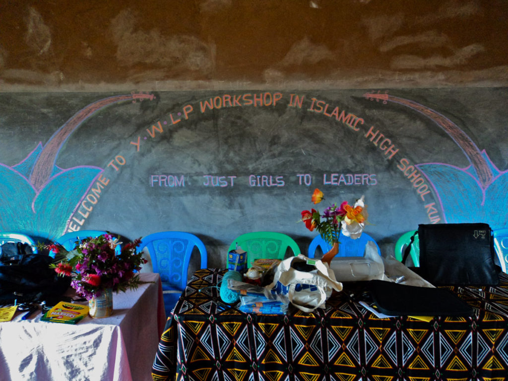 "big sister" mentor training workshop in the Islamic High School, Kumbo, Cameroon