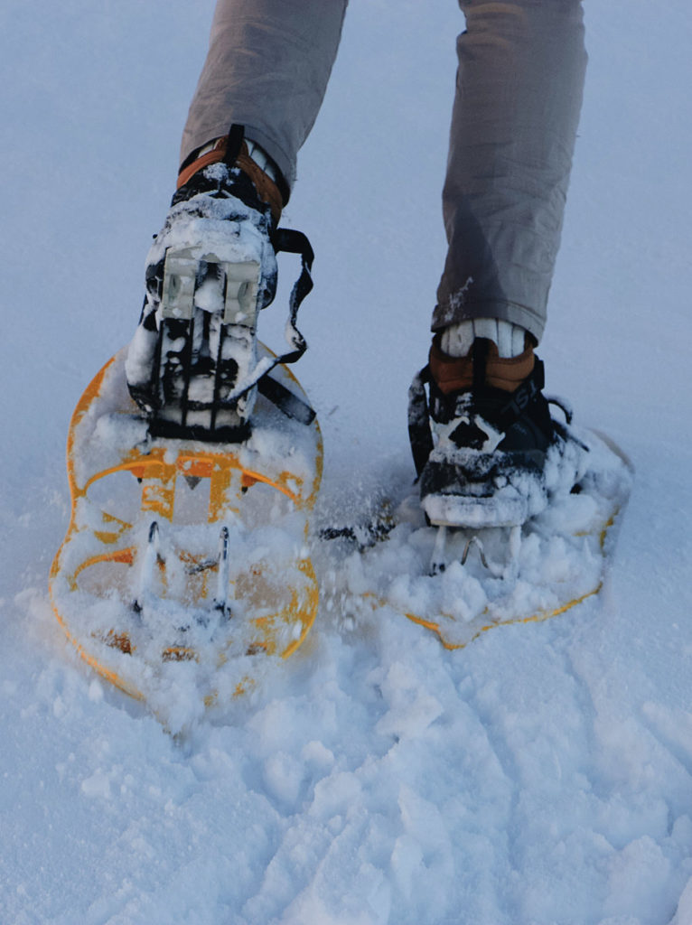 snow shoeing