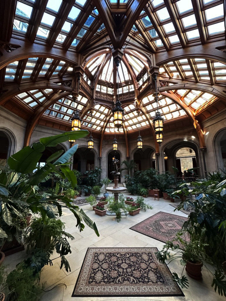 Inside the Atrium of the Biltmore House