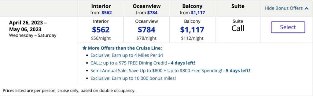 Cheap cruises