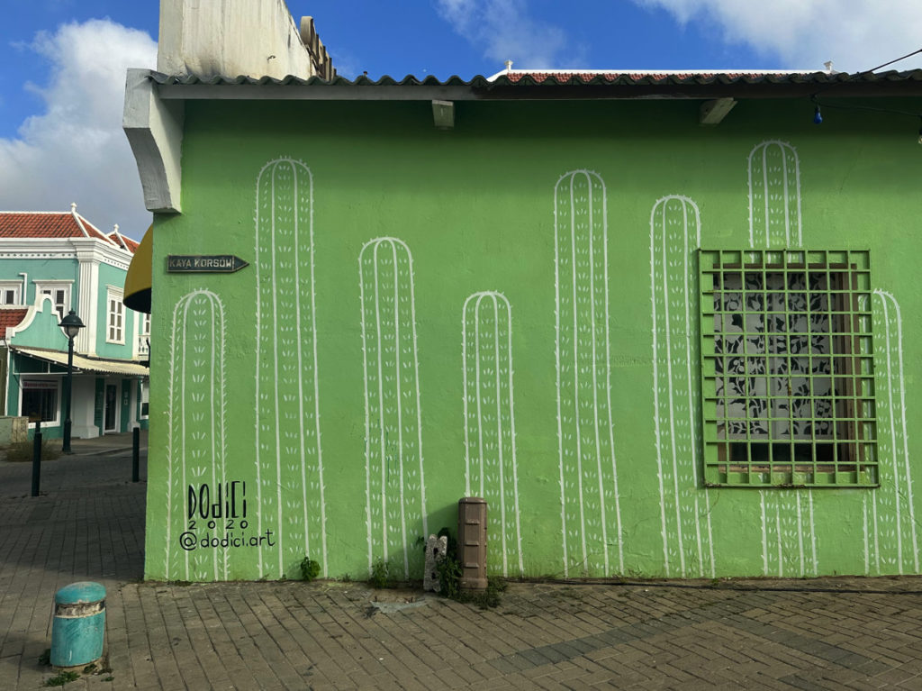 Cacti wall art, Bonaire