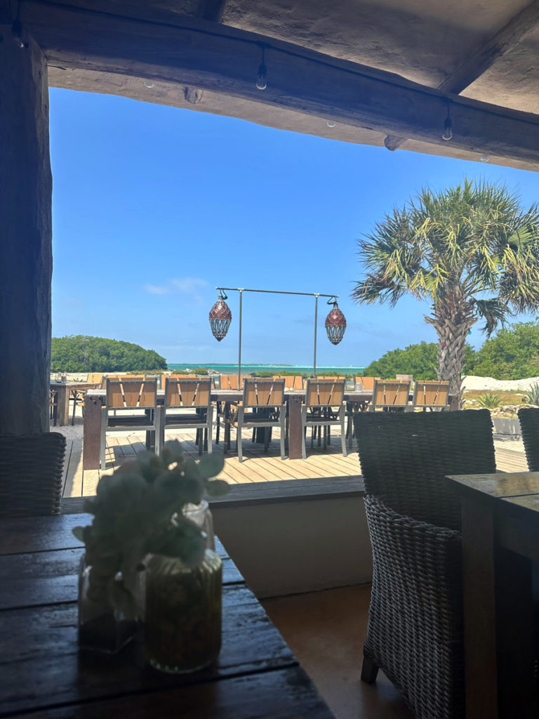 The view from Foodies, Bonaire