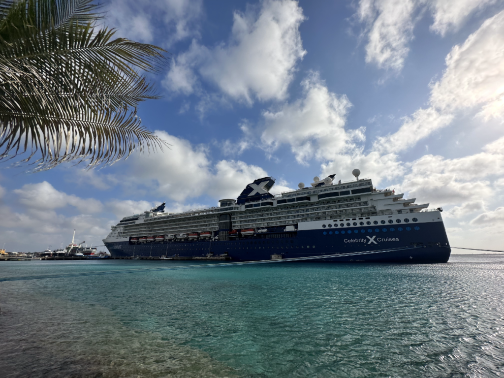 Celebrity Summit cruise ship docked in Bonaire