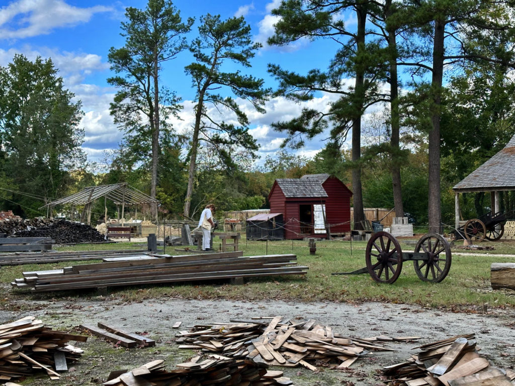 Carpenter's Yard in Colonial Williamsburg