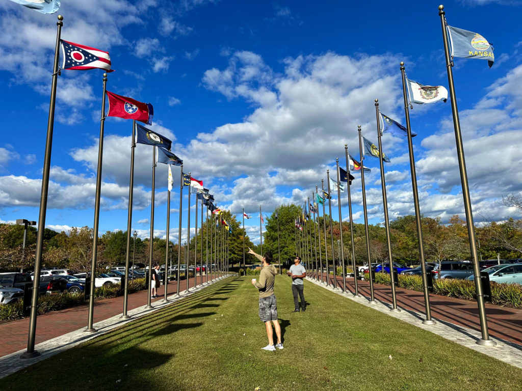 State Flags outside of the Jamestown Settlement