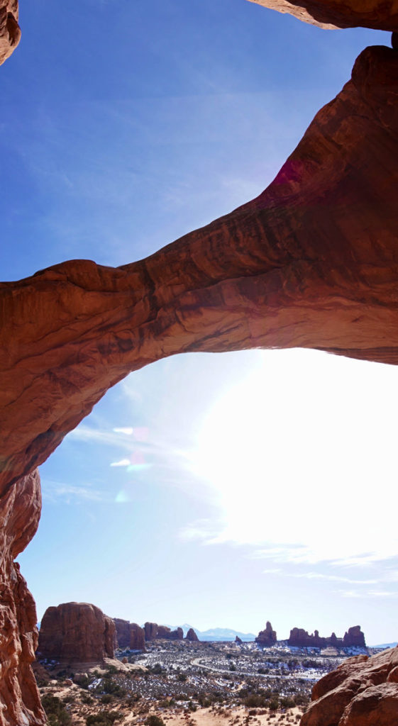 Looking through Double Arch towards the Windows Section