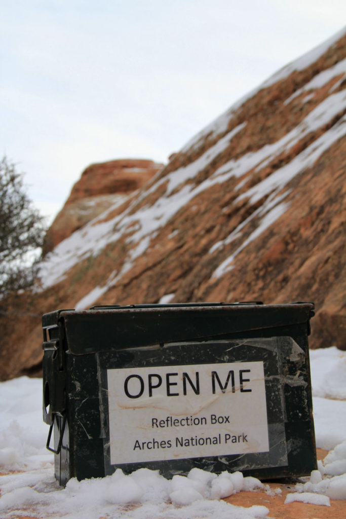 Reflection Box Arches National Park