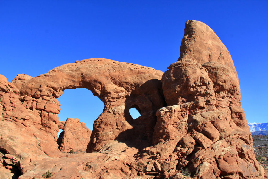 Beginning to catch a glimpse of one of the Windows through Turret Arch